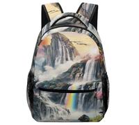 KUEhhhr Zaino multiuso Twilight Sunset Over The Harbour - Scuola/Giornata Campo/Borsa da viaggio per bambini, Stile 5, One Size, Zaino daypack