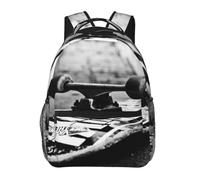 KUEhhhr Zaino scolastico leggero stampato con chitarre, versatile e confortevole, borsa per libri per studenti, per viaggi, scuola e attività all'aperto, Tavole da skate, One Size, Zaino daypack