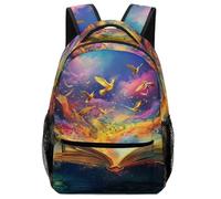 KUEhhhr Zaino versatile per bambini Mitologia - Stampa mitica cinese Kunpeng per scuola/viaggio/asilo nido, Stile-2, One Size, Zaino daypack