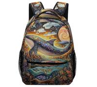 KUEhhhr Zaino versatile per bambini Mitologia - Stampa mitica cinese Kunpeng per scuola/viaggio/asilo nido, Stile 5, One Size, Zaino daypack