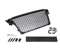 Griglia Radiatore Sport Nero Con Portatarga Adatto A per Audi A4 B8 8K
