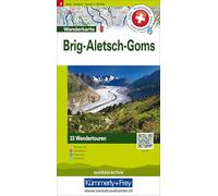 Kümmerly+Frey Wandertourenkarte 6 Brig, Aletsch, Goms 1:50.000: Mit 33 Tourenvorschlägen, Wetterfest inkl. Höhenprofil & Zeitangabe pro Tour: 06