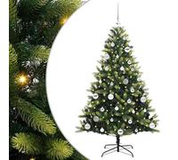 Künstlicher Weihnachtsbaum 150 cm mit 150 s - Geflammter PVC/PE Baum für Festtags-Dekoartikel - Langlebig & Realistisch