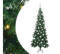 künstlicher Weihnachtsbaum 180 cm - Eckiger Design, PVC & Metall - Festtags-Dekoartikel für Wohnzimmer, Balkon - Langlebig & Stilvoll