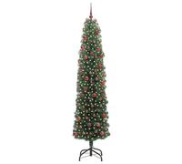 Künstlicher Weihnachtsbaum 210 cm mit 300 s - Premium PVC & Stahl Ständer, langlebig & Einfach aufzubauen - Perfekte Festtags-Deko für Weihnachten