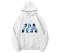 kueodao Moda con Cappuccio The sin: Vanish Felpe con Cappuccio Uomo Donna Felpe Casual(White-2,M)