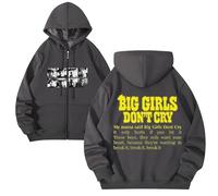 kueodao The-sin: Vanish Felpe con Zip alla Moda Cappuccio Capispalla Caldi da Uomo E Donna(Gray,M)