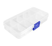 Kueohse 1-10 contenitore di plastica regolabile per fermaglio per capelli perla gioielli nail art strumenti piccoli accessori