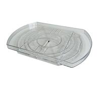 Kueohse 1 organizer per piatti girevoli e girevoli a 360° per frigorifero, piatto girevole quadrato allungabile per frigorifero