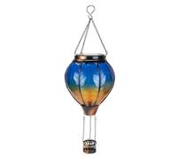 Kueohse 1 Pezzo di Lanterna Solare Ad Aria Calda con Luce A Tremolante Luci Solari da Esterno Appese In Acrilico + Metallo per Giardino, Cortile, Patio