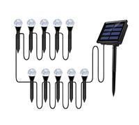 Kueohse 10 Nel 1 Faretto Solare da Esterno LED da Giardino Prato Paesaggio Lampada da Parete