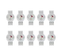 Kueohse 10 pezzi, 3 x 3 W, ad alta potenza, RGB, rosso, verde, blu, a LED, con perline, 6 pin, 45 ml, 3 W, chip ad alta potenza