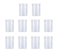 Kueohse 10 Pezzi 500 Ml Vetro Sigillato Plastica Trasparente Cucina Può Snack Contenitore Con Coperchio Per Biscotti Profumo Tè