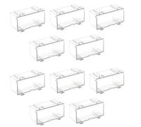 Kueohse 10 Pezzi Vetrina In Acrilico Trasparente per Stampi per Auto, Ruote Vetrina per Modelli di Auto Vetrina per Ruote In Scala Una Facile Installazione