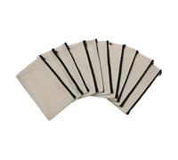 Kueohse 10 sacchetti di tela per make-up in tela con chiusura , per matite vuote, fai da te, per viaggi, fai da te, crema