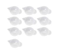 Kueohse 10 tazze in silicone a forma di tazza, mini misurazione, strumenti di modulazione per resina epossidica fai da te