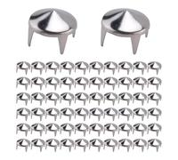 Kueohse 100 Borchie rotonde in rame d' Punte Bulloni Punk fai da te Rocce Punk 8mm
