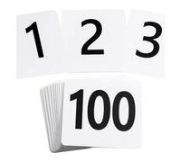 Kueohse 100 Numeri da Tavolo da 1 A 100, Numeri da Tavolo In Plastica, Carte Numeriche da Tavolo A Doppia Faccia per il Tavolo del Ristorante del Ricevimento di Nozze