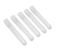 Kueohse 100 Pezzetti di Reagente Di Plastica con Vite Bianca Tappi Campioni Colapasta Bottiglie Tappi di Pressione 12X75Mm