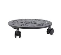 Kueohse 12 supporti in metallo con rotelle, rotondi, per piante