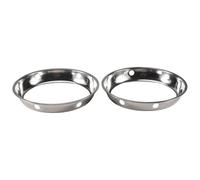 Kueohse 2 Pezzi Acciaio Inossidabile Tondo Fondo Wok Rack 10,43X11,8 Pollici Formato Universale per Padelle Stufa un Gas