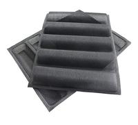 Kueohse 2 Pezzi Forme di Cottura Perforate In Silicone Stampo per Sandwich Stampo per Francese Tappetino per Pane