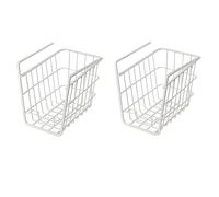 Kueohse 2 Pezzi Portaoggetti per Cesto Appeso L'Assicella Scaffale per da Cucina Cesto Portaoggetti per Scrivania da Ufficio