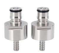 Kueohse 2 pezzi / saldatura 304 in acciaio carbonation Cap 5/16 Barb, Ball Lock, Fit Soft Drink PET Bottiglie, Homebrew Kegging