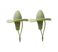 Kueohse 2 Pezzi Tappo per Bottiglia Cowboy Tappo per Bottiglia Vino In Silicone Tappo per Vino Rosso Sigillante Conservazione Freschezza Coperchio In Sughero Accessori per Bar A