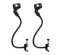 Kueohse 2 pz microfono, regolabile, supporto flessibile da tavolo a collo di cigno, morsetto da scrivania, dispositivo di registrazione per le conferenze di