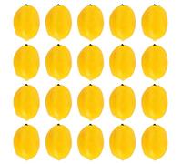 Kueohse 20 Pezzi Limoni Corticosi Limoni Invasati Limoni Faux Limoni Frutta in Giallo 3 X 2