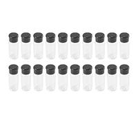 Kueohse 20 Pz/Set 100 Ml Spezie Shaker Barattolo di Condimento Nero Può Bottiglia Barbecue Condimento Strumento Gadget da Cucina
