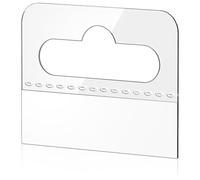Kueohse 200 linguette da appendere, trasparenti, autoadesive, con foro a fessura, 4,5 x 3,5 cm, facili da usare