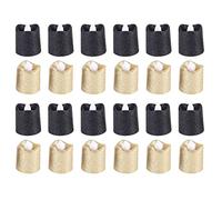 Kueohse 24 Confezioni Candele Votive Candele un LED con Scintillio Nere Luci da Tè un Batteria Porta Luce Gialla Calda