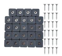 Kueohse 24 pezzi Mobili Slider 30 MM Mobili Gleit Gamba con Sedia quadrata Gamba SchüTzer Mobili Gleit Tappezzeria