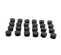 Kueohse 24Pack Sedia Gambe da Tavolo Spina Diametro 22Mm Tondo Copertura nel Plastica Filetto Tubo Inserito per Proteggere il Pavimento e Gli Urti