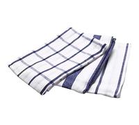 Kueohse 3 Pezzi Di Alta Qualità Blu A Righe Panno Cucina Panno Da Tavolo Coperta 100% Cotone Tessuto