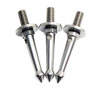 Kueohse 3 pezzi in acciaio 3/8 treppiede punta per piedi per più morbidi, punte per terreno allentato per /// eccetera