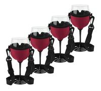 Kueohse 4 cinghie portatili, portabicchieri da vino, supporto per vetro, cordino per cocktail di compleanno B