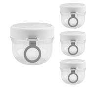 Kueohse 4 Contenitori per Avena Durante la Notte con Coperchi e Cucchiai, Barattoli per Avena Durante la Notte da 20 Once Contenitore Ermetico per Yogurt per Latte, Frutta