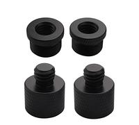 Kueohse 4 pezzi adattatore per microfono filettatura 5/8 femmina a 3/8 maschio e 3/8 femmina a 5/8 maschio a vite adattatore filettato per microfono