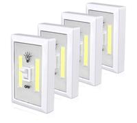 Kueohse 4 Pezzi di Luce per, Luce per Rubinetto A Batteria, Luce per Interruttore Super, Illuminazione da Parete Sottopensile