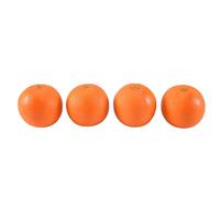 Kueohse 4 pezzi di plastica morbida simulazione arancione frutta decorazione casa bordeaux