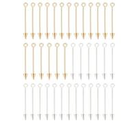 Kueohse 40 Barre con Perline, Barre di Perline Vuote Strumenti per Orecchini Collane Bracciale DIY Ciondolo Gioielli Creazione