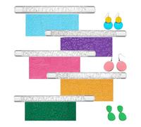 Kueohse 5 Pezzi Rulli per Texture In Argilla Polimerica per Realizzare Orecchini, Timbri per Ceramica per Orecchini In Argilla Polimerica per DIY