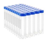 Kueohse 50 Ml provette centrifughe in plastica con tappo a vite, 50 pezzi 50 ml provette autoportanti in plastica, tubi conici con chiusura