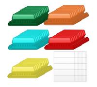 Kueohse 50 Pezzi di Etichette per Cartelle Sospese con 50 Inserti, 2 Pollici per Etichette per Cartelle Sospese Etichette per Cartelle Sospese A