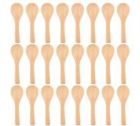 Kueohse 50 Pezzi Piccoli Cucchiai di Legno Mini Cucchiai di Cucchiaino di Legno Honey Cucchiai Condimenti di Cottura per Cucina ()