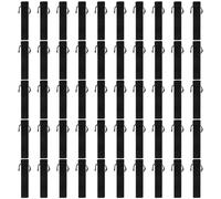 Kueohse 50 Pz Nero Velluto Penne Sacchetto Manicotto Titolare Singolo Astuccio Astuccio, Nero