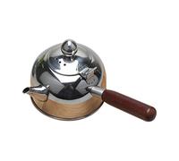 Kueohse 500 Ml Bollitore Ad Acqua Singola Induzione Caffè Piccolo Latte Teiera Bollitore per Acqua Esterno nel Acciaio Inossidabile 304 Bicchieri Da Cucina Gas